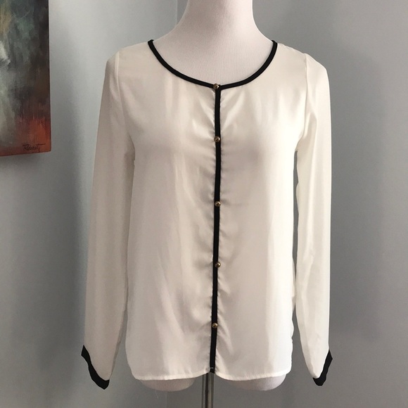 Anthropologie Sheer Blouse - Picture 1 of 7